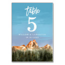 Recherche de mountain mariage table cartes Numéros de table