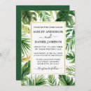 Recherche de tropical greenery mariage invitations Aquarelle