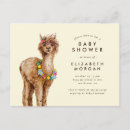 Recherche de alpaca baby shower invitations Floral