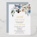 Recherche de foil 16ans anniversaire invitations Moderne