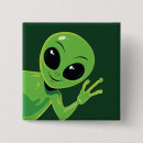 Recherche de extraterrestres badges Dessin animé