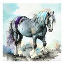 Recherche de crinière posters Aquarelle