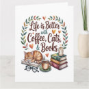 Suche nach katze und bücher karten Bücherliebhaber