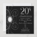 Recherche de 20ème invitations Élégant