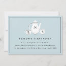 Recherche de sophistiqué anniversaire invitations Bleu