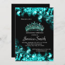 Recherche de diamond quinceanera invitations Turquoise