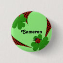 Recherche de feuille de trèfle badges Vert