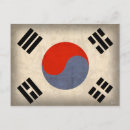 Recherche de drapeau de la corée cartes postales Séoul