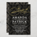 Recherche de vintage glam mariage invitations Victorien