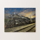 Recherche de train puzzles Coloré