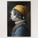 Recherche de peinture de chat puzzles Portrait