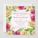 Recherche de tropical 16ans anniversaire invitations Fleurs d'hibiscus