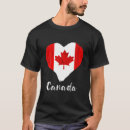 Recherche de feuille de coeur tshirts Canadien