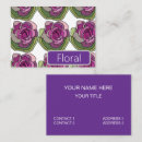 Recherche de floral violet cartes visite Entreprise