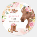 Recherche de poney rose autocollants Anniversaire équestre