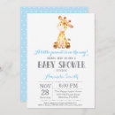 Recherche de girafe bleue invitations Mignon