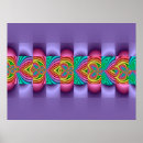 Recherche de motif pourpre posters Brillant