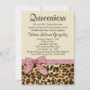 Recherche de quinceanera de léopard invitations Moderne
