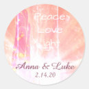 Suche nach liebe und frieden aufkleber Rosa