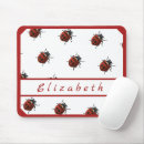 Recherche de coccinelles mignonnes tapis souris Rouge
