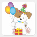 Recherche de marionnettes autocollants Chiot mignon