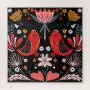 Recherche de oiseaux colorés puzzles Vintage