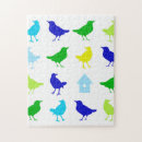 Recherche de peintures colorées puzzles Oiseaux