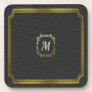 Suche nach schwarzes leder untersetzer Monogramm