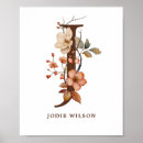 Recherche de lettre florale posters Nom