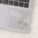 Recherche de pissenlit dans le vent autocollants Fleur