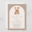 Recherche de bearly wait baby shower invitations Simple