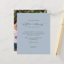 Recherche de future mariée vœux cartes Bleu poussiéreux