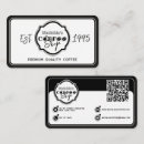 Recherche de barista cartes visite Magasin de café