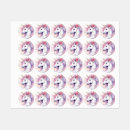 Recherche de licorne brillante autocollants Girly