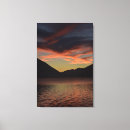Recherche de lac impressions sur toile Noir