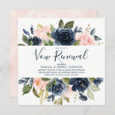Recherche de rose rose bleu marine invitations Aquarelle