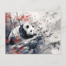 Recherche de panda chinois cartes postales Bambou