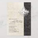 Recherche de lustre mariage invitations Gothique