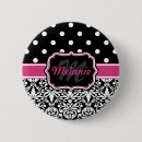 Recherche de rose de point de polka badges Points