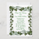 Recherche de shamrocks irlandais invitations Élégant