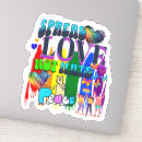Suche nach liebe und hass aufkleber Regenbogen