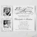 Recherche de 25 ans mariage cartes invitations Damassé