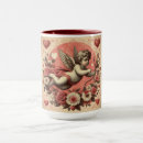 Recherche de vintage cupid tasses Valentine