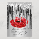Recherche de red lips invitations Rouge