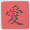 Recherche de kanji verres dessous de verres Amour