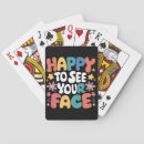 Recherche de visage heureux jeux de cartes Retour à l'école