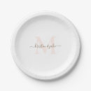 Recherche de mariage assiettes Monogramme