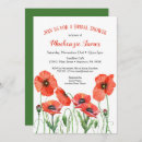 Recherche de poppy bridal shower invitations Romantique