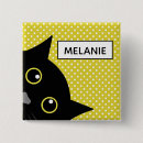 Recherche de chat jaune badges Mignon