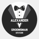 Recherche de célibataires autocollants Groomsman